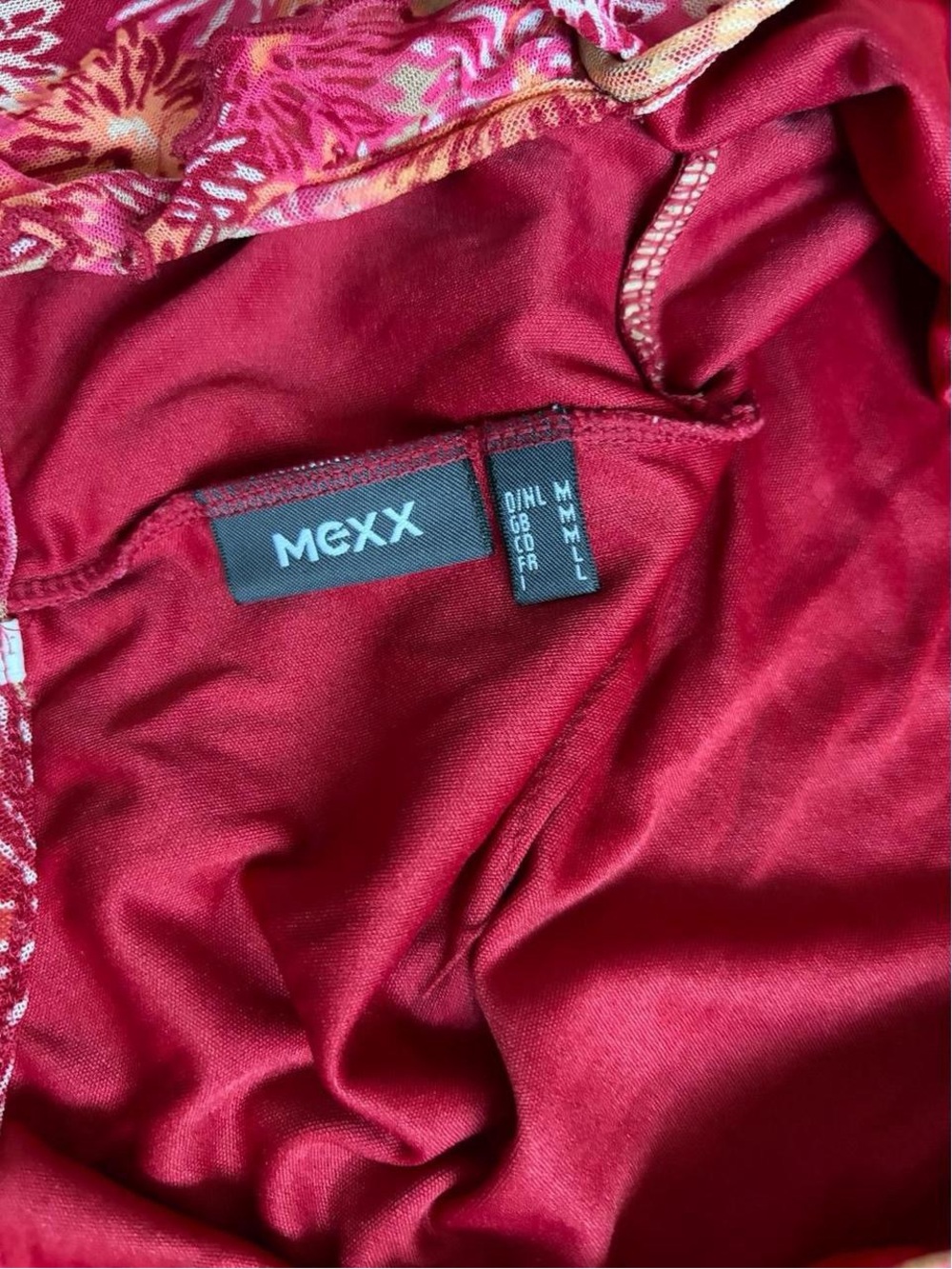 Mexx Red Floral Slip Dress - Picture 4 of 7